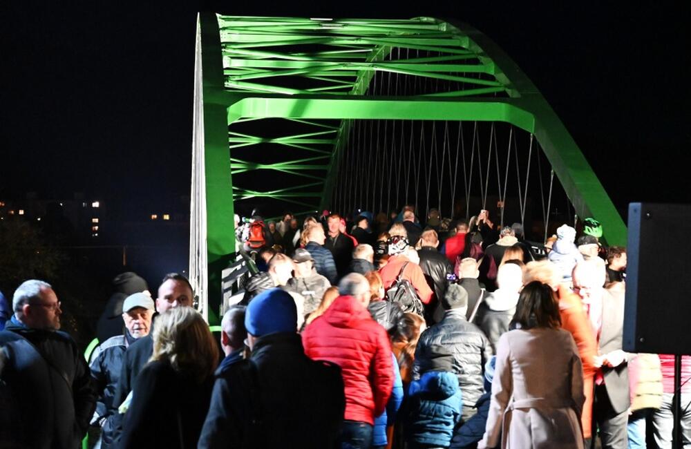 FOTO: Slávnostné otvorenie mosta pre peších a cyklistov v Humennom, foto 10