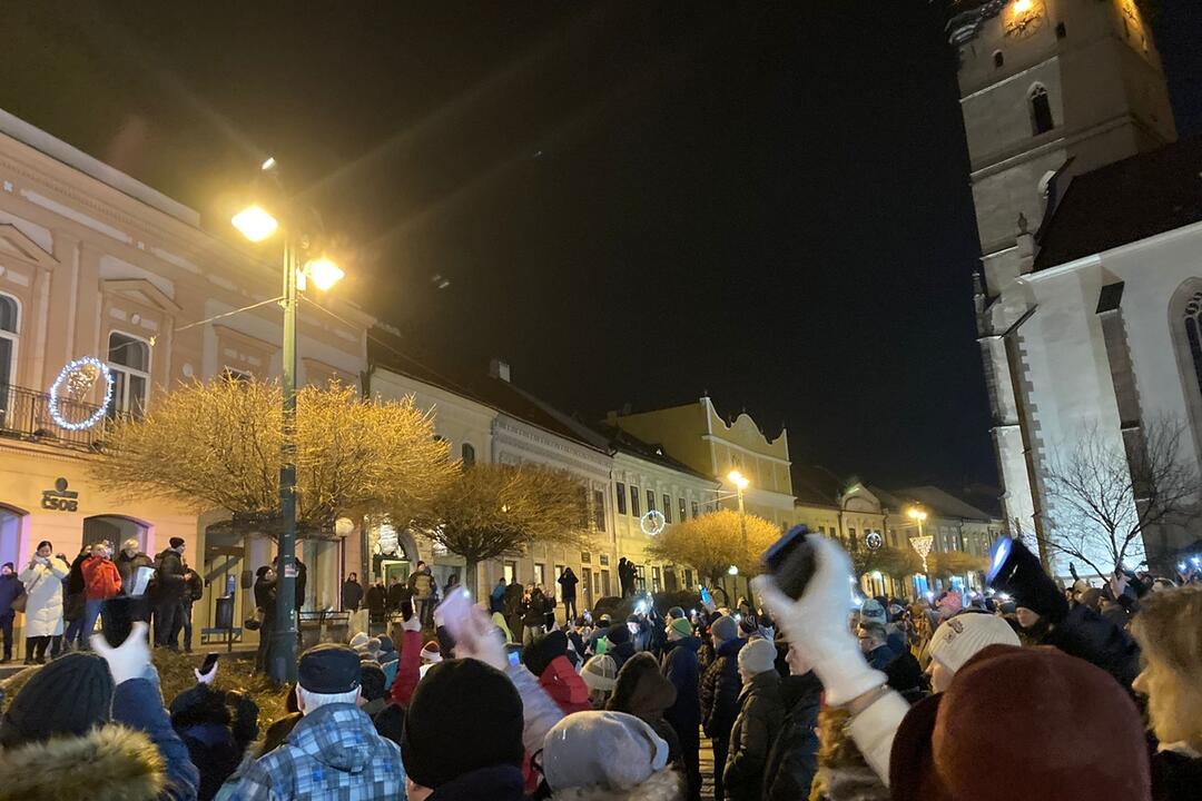 FOTO: Protivládny protest v Prešove, foto 1