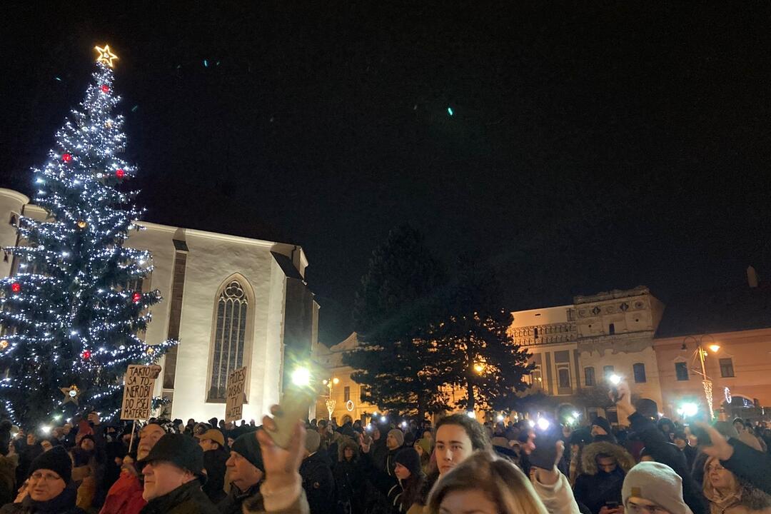 FOTO: Protivládny protest v Prešove, foto 2