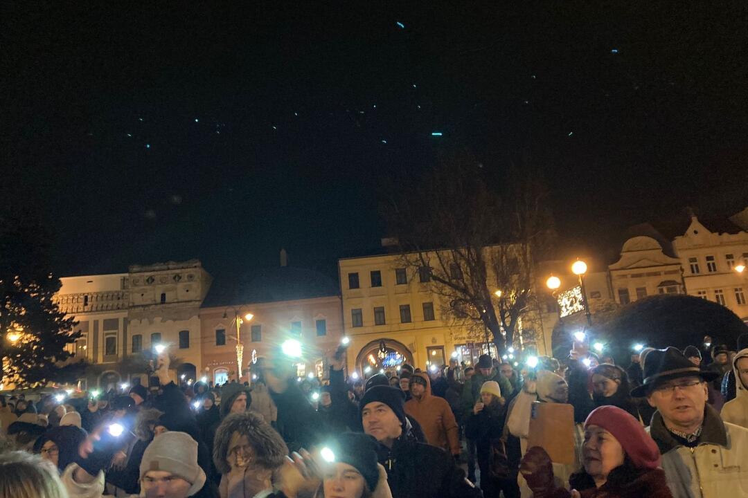 FOTO: Protivládny protest v Prešove, foto 4