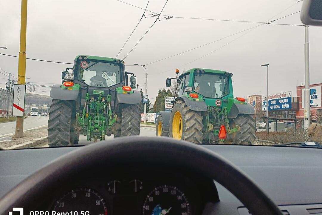FOTO: Takto to v súvislosti s protestom farmárov aktuálne vyzerá na cestách Prešovského kraja, foto 10