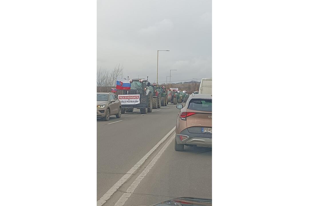 FOTO: Takto to v súvislosti s protestom farmárov aktuálne vyzerá na cestách Prešovského kraja, foto 18