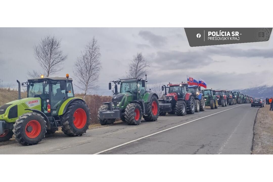 FOTO: Takto to v súvislosti s protestom farmárov aktuálne vyzerá na cestách Prešovského kraja, foto 27