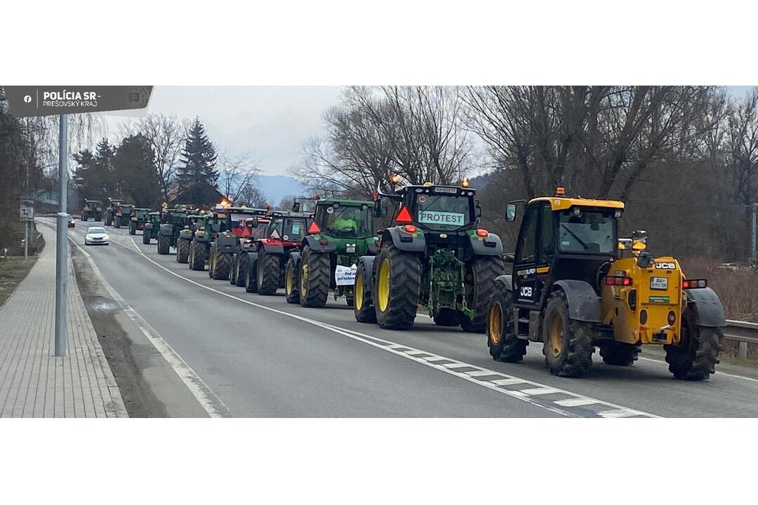 FOTO: Takto to v súvislosti s protestom farmárov aktuálne vyzerá na cestách Prešovského kraja, foto 28