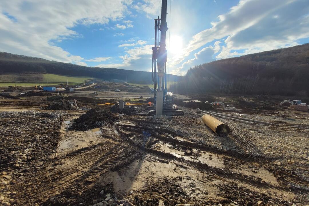 FOTO: Výstavba druhej etapy severného obchvatu Prešova, foto 10