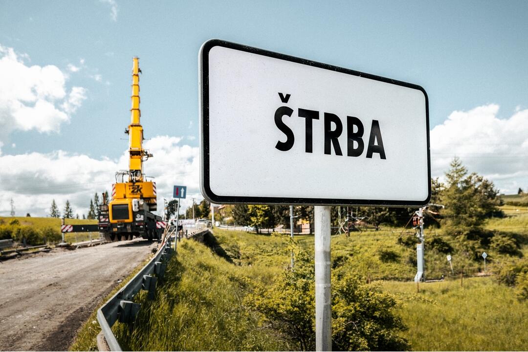 FOTO: Práce na moste v Štrbe pokročili. Predpokladaný termín ukončenia prác je v novembri, foto 5