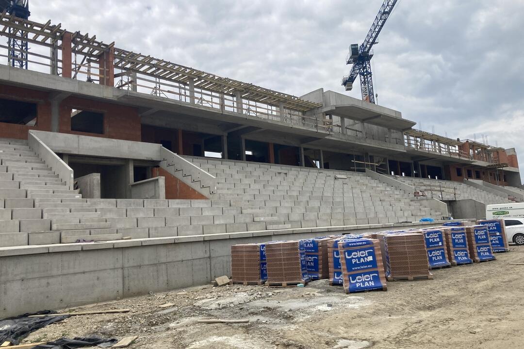 FOTO: Výstavba Futbal Tatran Arény v Prešove, foto 1