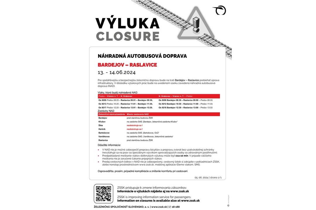 FOTO: Výluky vlakov v Košickom kraji (24. týždeň), foto 6