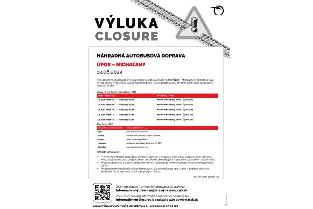 FOTO: Výluky vlakov v Košickom kraji (24. týždeň), foto 7