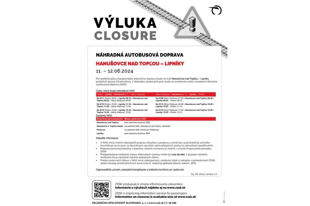 FOTO: Výluky vlakov v Košickom kraji (24. týždeň), foto 5