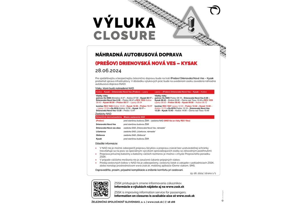 FOTO: Výluky vlakov na východe Slovenska (26. týždeň), foto 4