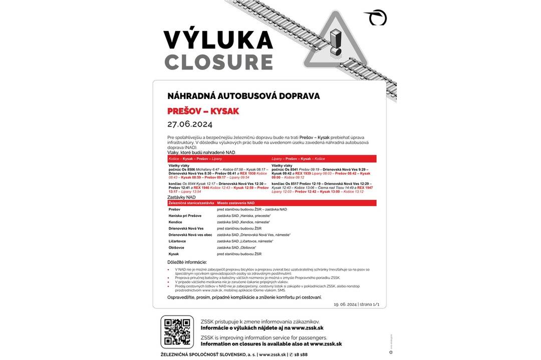 FOTO: Výluky vlakov na východe Slovenska (26. týždeň), foto 3