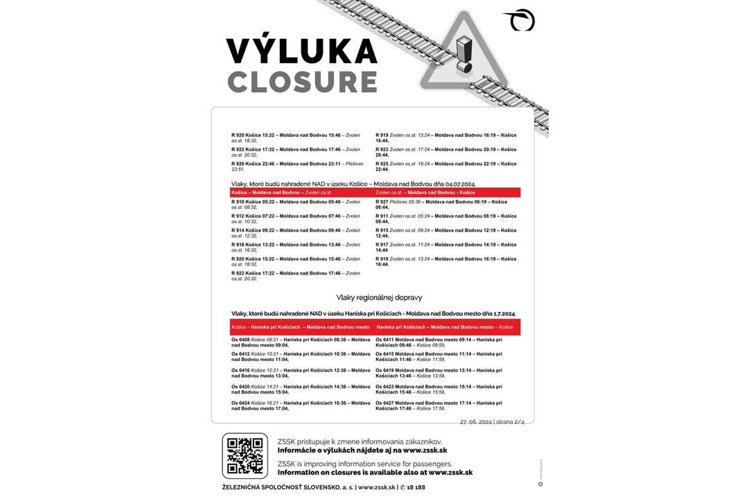 FOTO: Výluky vlakov v Košickom kraji (27. týždeň), foto 3