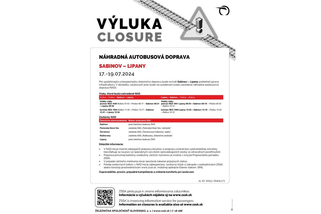 FOTO: Výluky vlakovna východe Slovenska (29. týždeň), foto 8