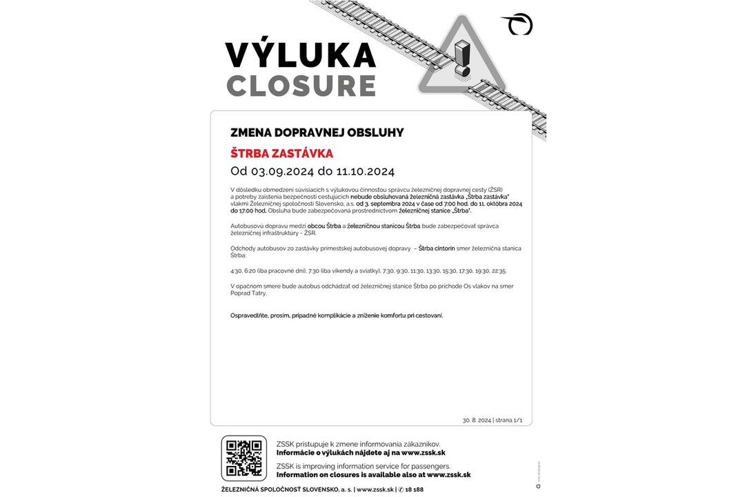 FOTO: Cestujúcich na východe Slovenska sa dotknú ďalšie výluky vlakov, foto 8