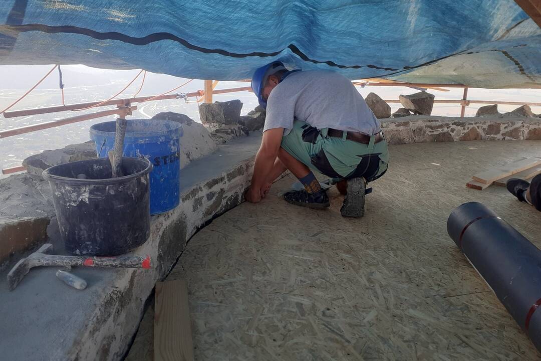 FOTO: Hrad Šariš mení svoju podobu: Práce vrcholia, foto 15