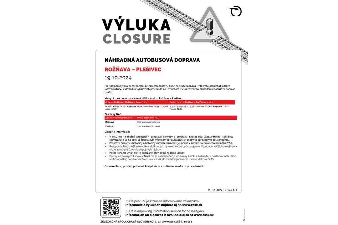 FOTO: Na východe Slovenska opäť avizujú výluky vlakov, foto 14