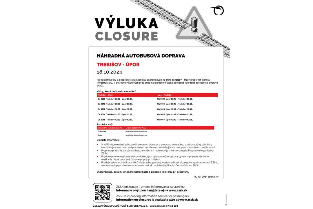 FOTO: Na východe Slovenska opäť avizujú výluky vlakov, foto 13