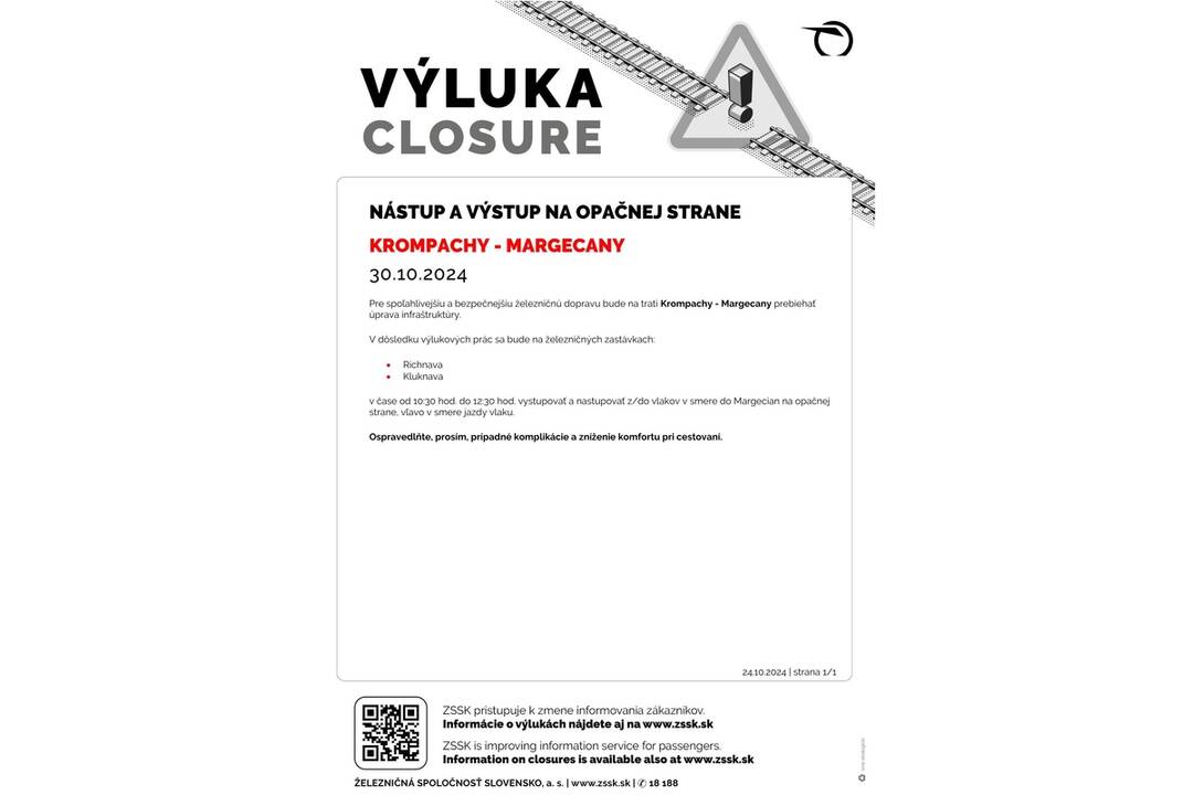 FOTO: Výluky vlakov sa opäť dotknú aj Prešovského a Košického kraja, foto 4