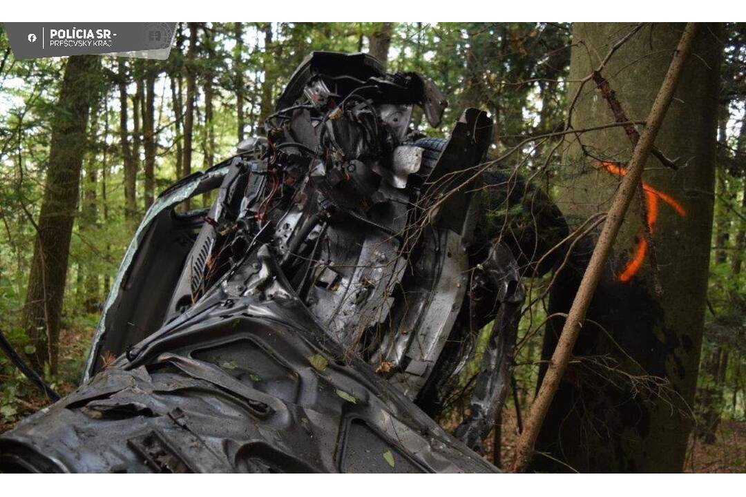 FOTO: Vodič pod vplyvom alkoholu spôsobil nehodu, zasahoval vrtuľník, foto 2