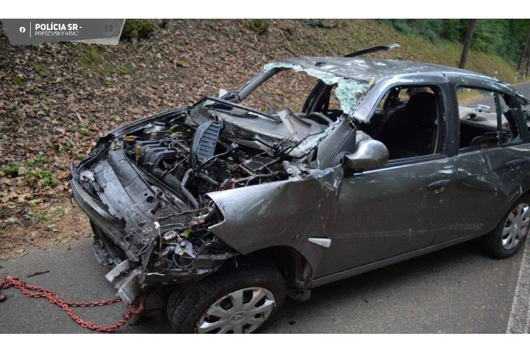 FOTO: Vodič pod vplyvom alkoholu spôsobil nehodu, zasahoval vrtuľník, foto 3