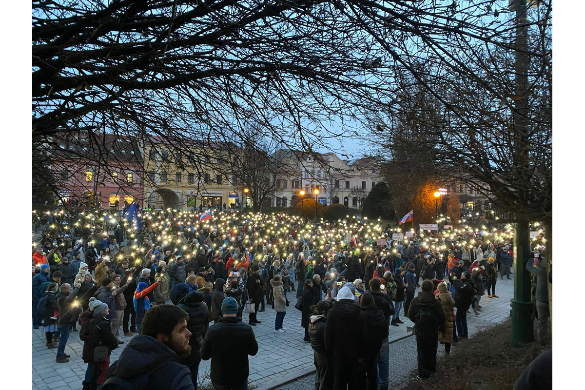 FOTO: V Prešove sa konal protest, foto 11