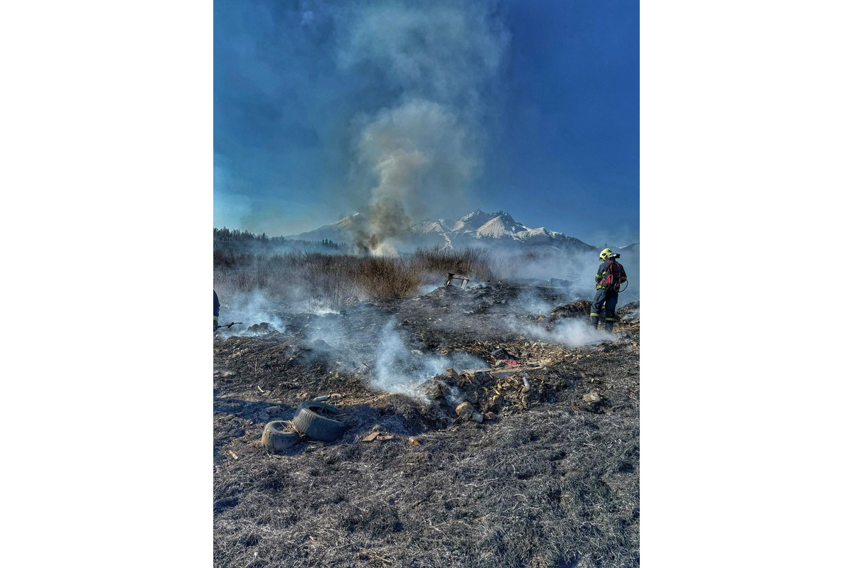FOTO: Pri Stráňach pod Tatrami opäť horel lesný porast, foto 4