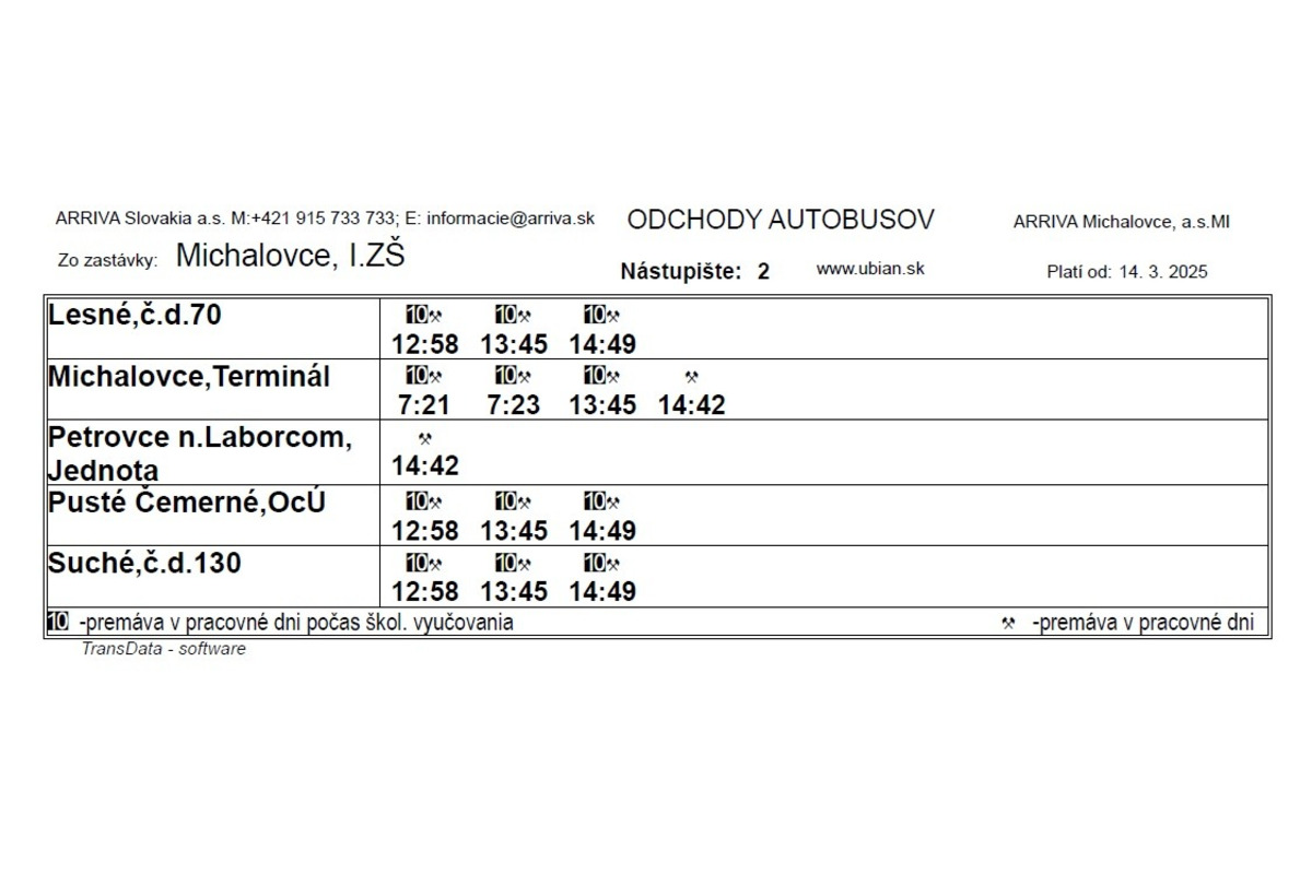 FOTO: Cestovné poriadky autobusov na Zemplíne počas uzávierky železničného priecestia, foto 4