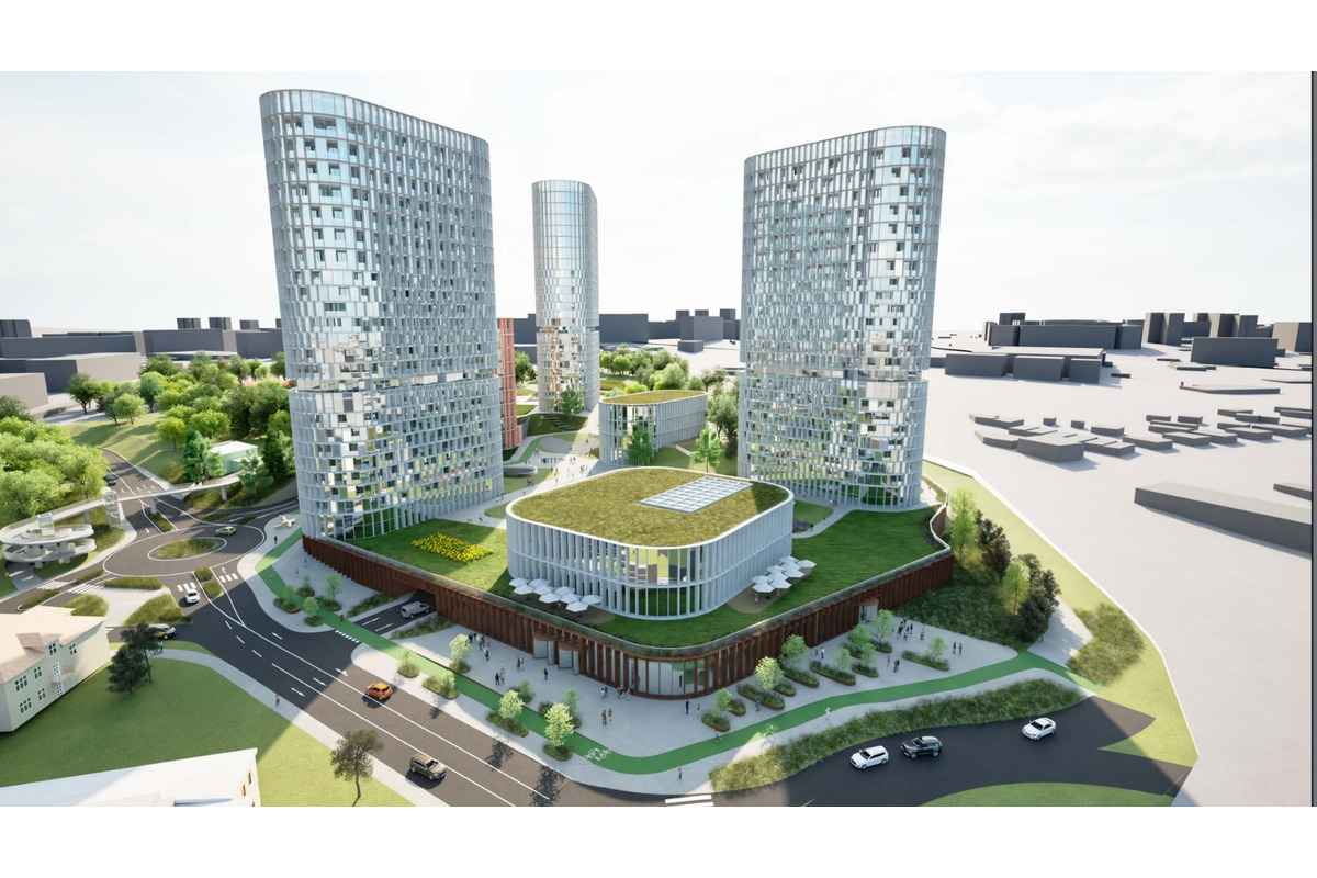 FOTO: Bývalý pivovar sa mení na moderný komplex s 25 poschodiami, foto 3