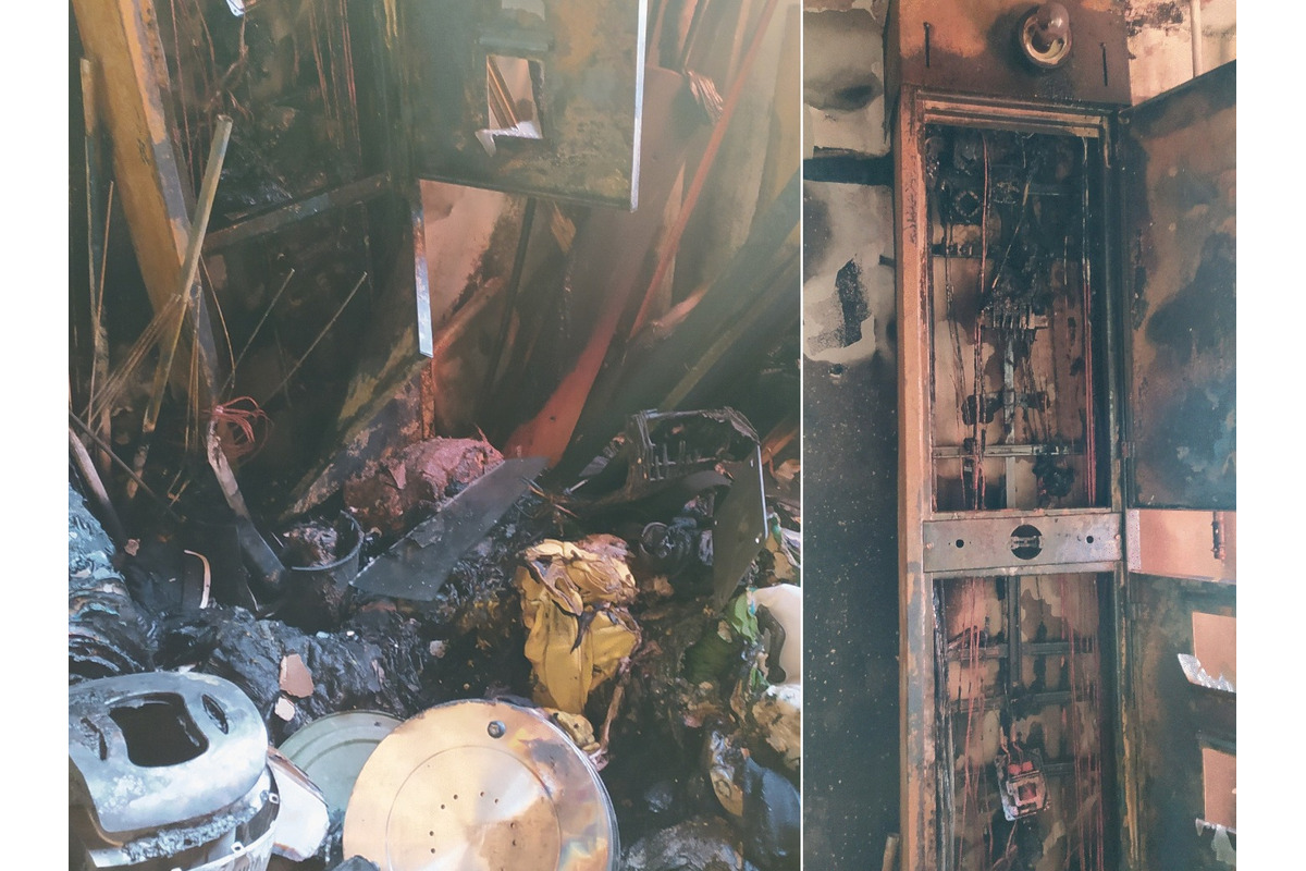 FOTO: Požiar bytovky na Sabinovskej ulici v Prešove, foto 1