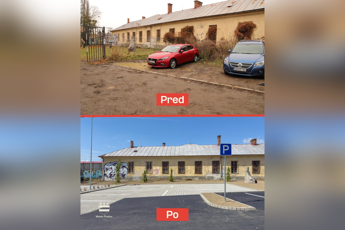 FOTO: Nové parkovisko pri amfiteátri: hotové skôr, ale drahšie, foto 6