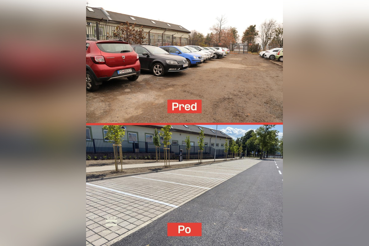 FOTO: Nové parkovisko pri amfiteátri: hotové skôr, ale drahšie, foto 7