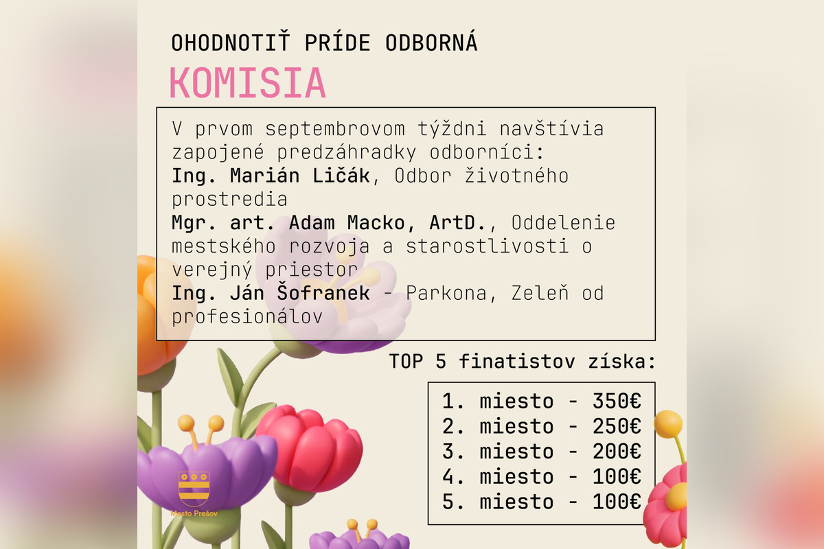 FOTO: Prešov hľadá najkrajšiu predzáhradku: darček dostane každý, foto 1