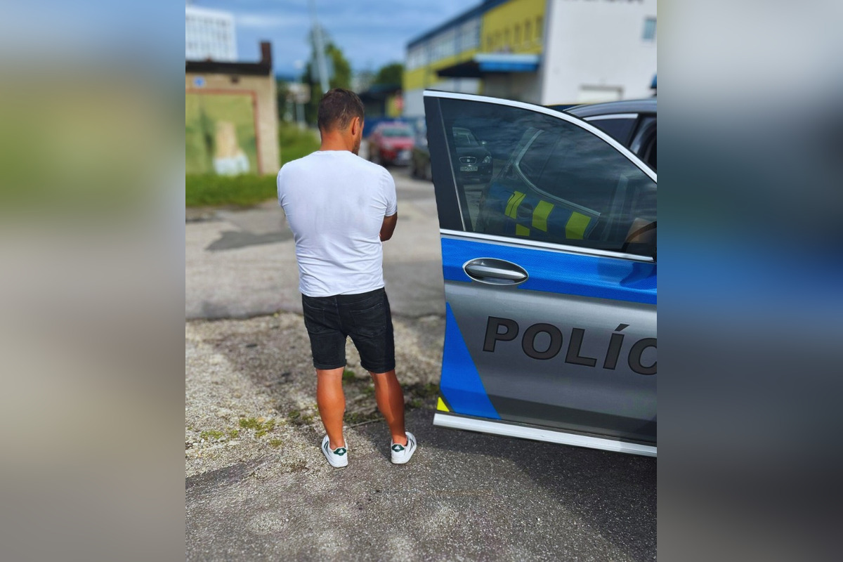 FOTO: Mladík v Bystrici prevracal smetné koše a odkopával zrkadlá na autách, foto 2