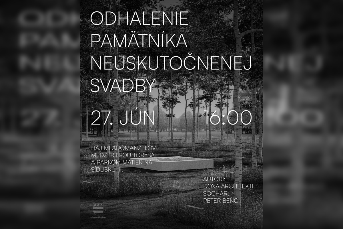 FOTO: Pamätník pre Jána a Martinu vyrastie pri rieke v Prešove, foto 2