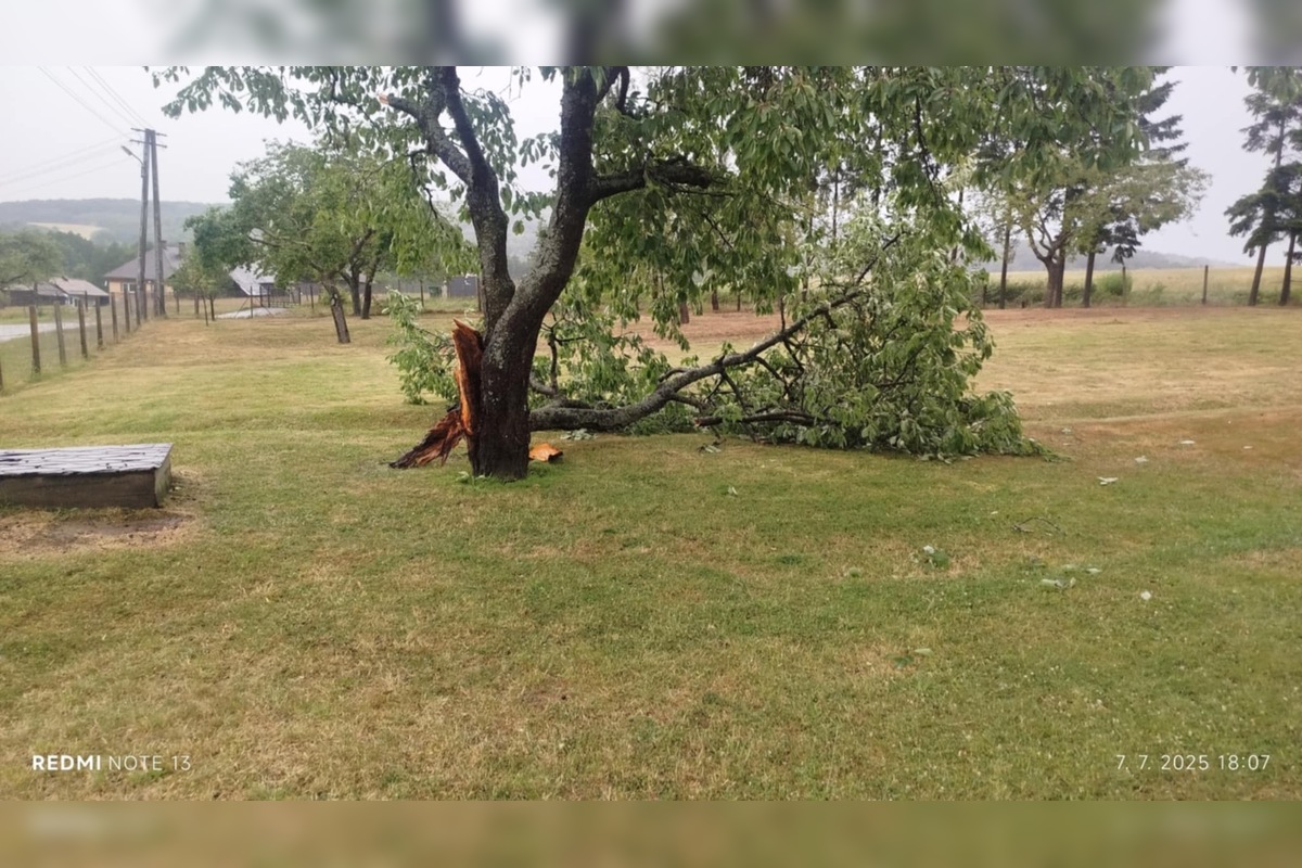 FOTO: Supercela udrela aj v Prešove. Obyvatelia hlásia popadané strechy, foto 17