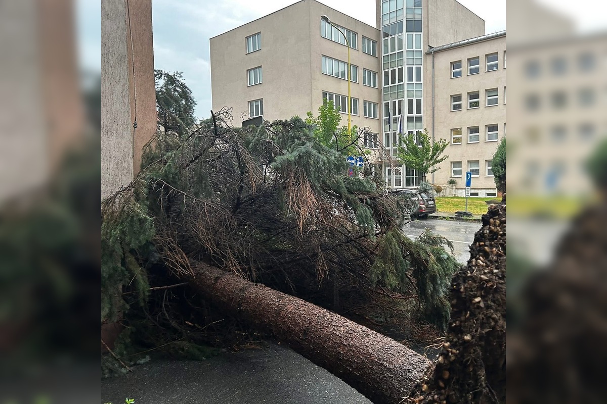 FOTO: Supercela udrela aj v Prešove. Obyvatelia hlásia popadané strechy, foto 22