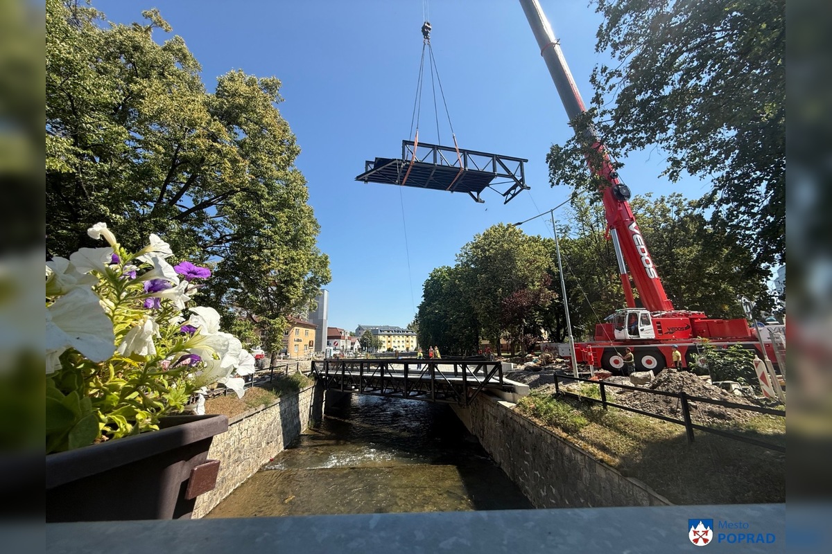 FOTO: Rekonštrukcia mosta v Poprade ide do finále, foto 5