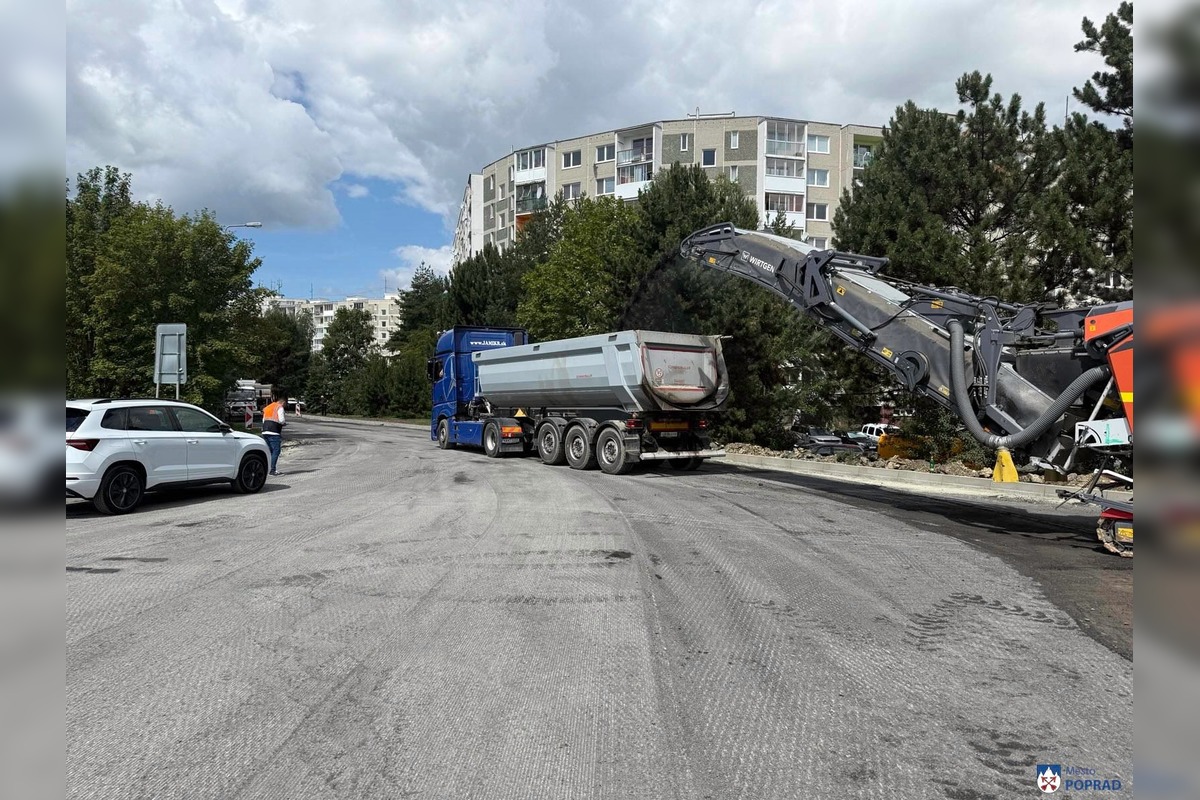 FOTO: Poprad opravuje cesty vo veľkom. Práce sú aj na Rastislavovej, foto 2