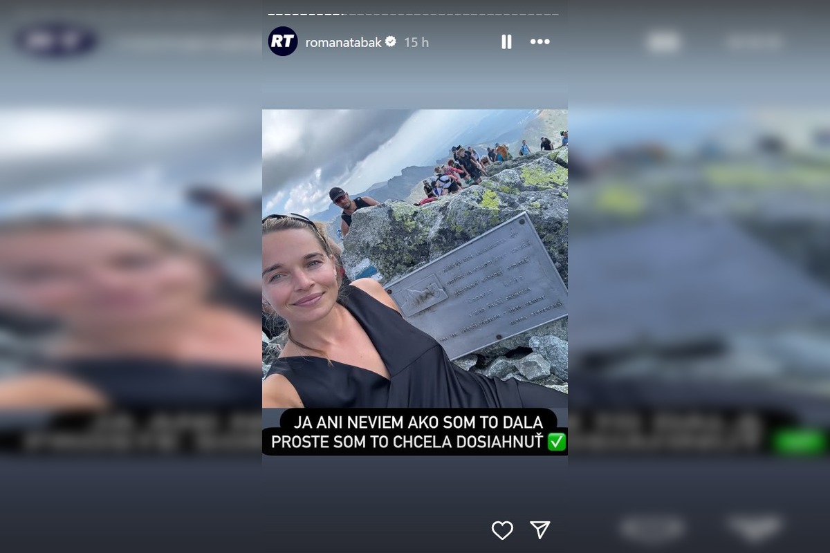 FOTO: Romana Tabaková vystúpila na Kriváň, foto 4