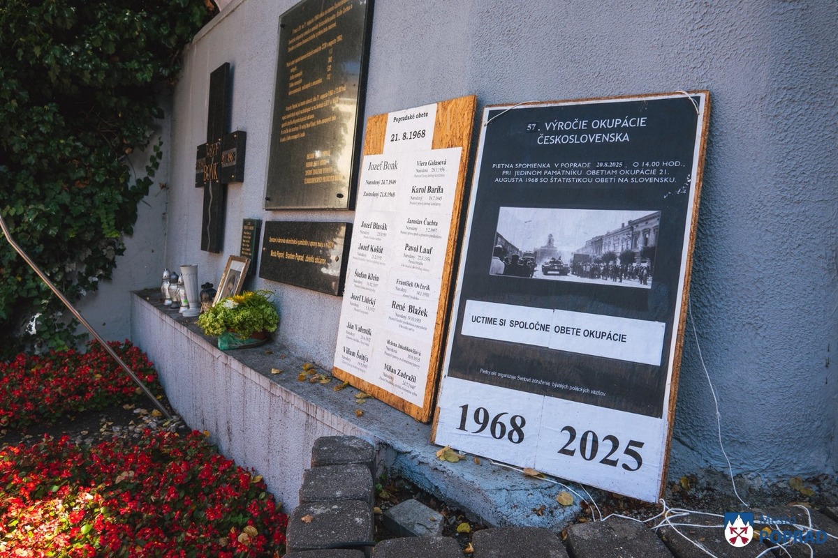 FOTO: Poprad spomínal na inváziu 1968, politici chýbali, foto 4