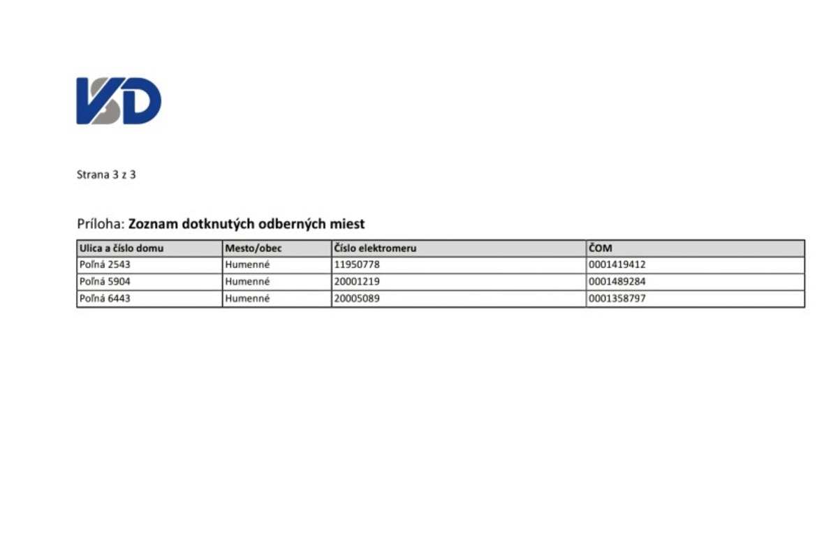 FOTO: Rekonštrukcie vysokonapäťového vedenia odstaví od elektriny stovky Humennčanov, foto 1