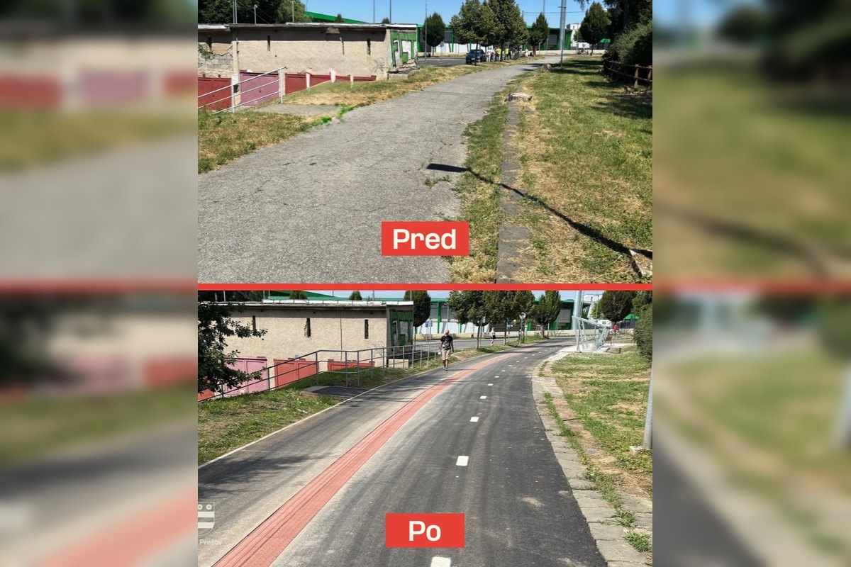 FOTO: Výstavba cyklochodníka na Wolkerovej v Prešove bola ukončená, foto 3