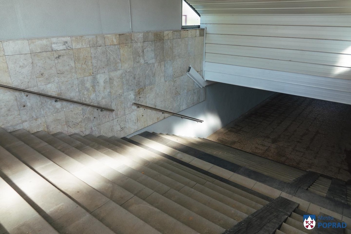 FOTO: Podchod z centra v smere na Juh v Poprade prešiel rekonštrukciou, foto 2