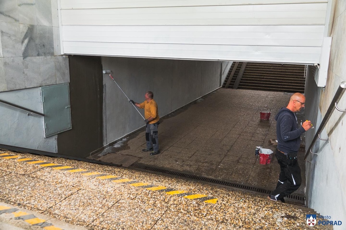 FOTO: Podchod z centra v smere na Juh v Poprade prešiel rekonštrukciou, foto 3