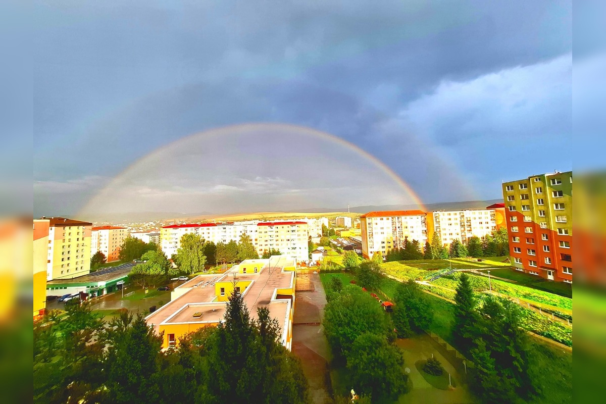 FOTO: Nad Kežmarkom sa po búrke ukázali nádherné dúhy, foto 5