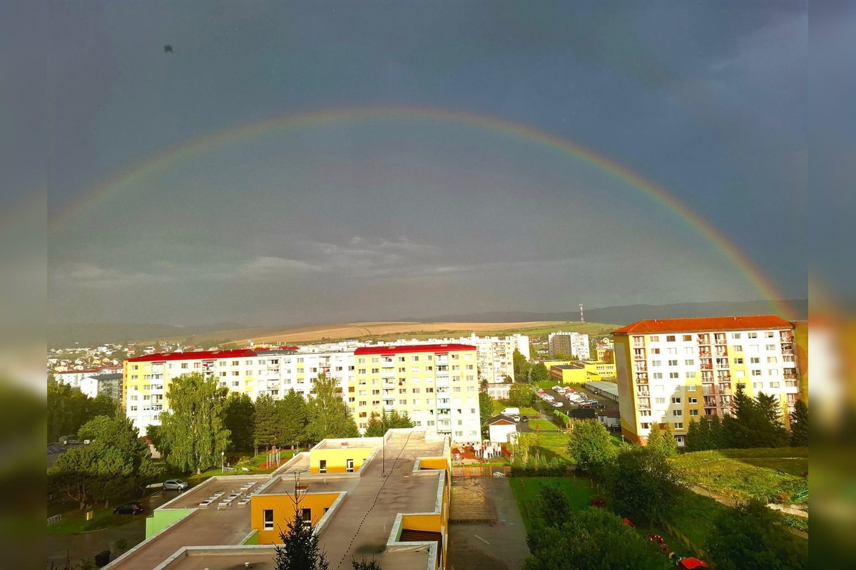 FOTO: Nad Kežmarkom sa po búrke ukázali nádherné dúhy, foto 6