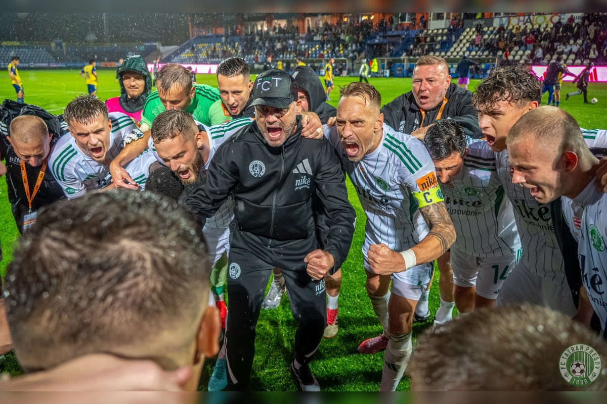 FOTO: Tatran oslavuje. Prvé ligové víťazstvo v Michalovciach, foto 1