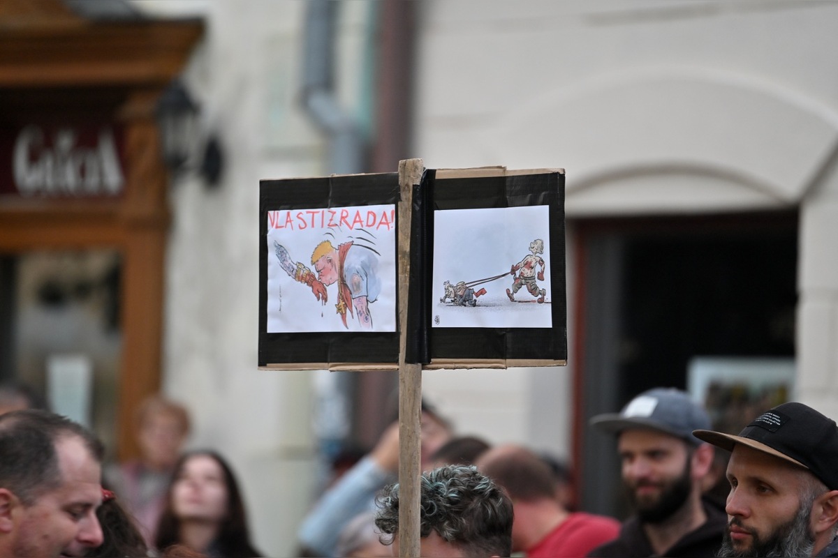 FOTO: Takto vyzeral protest proti konsolidácii v Kežmarku, foto 2