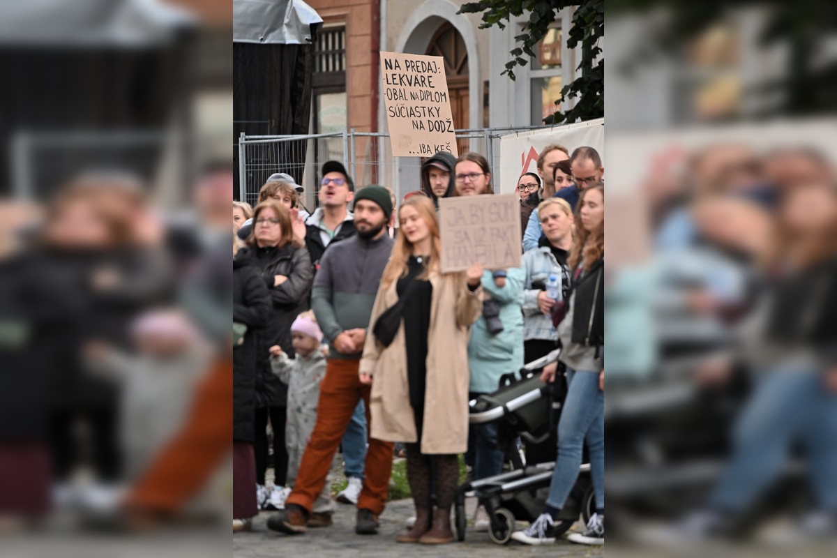 FOTO: Takto vyzeral protest proti konsolidácii v Kežmarku, foto 3